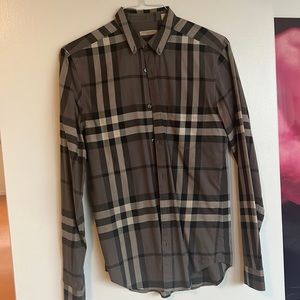 Burberry Brit Gray Button down. Size small.